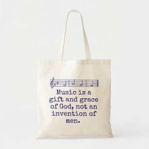 Muziek is een cadeautje en onderscheiding - muziek tote bag