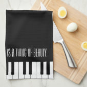 Muziek is een ding van schoonheid theedoek (Quarter Fold)