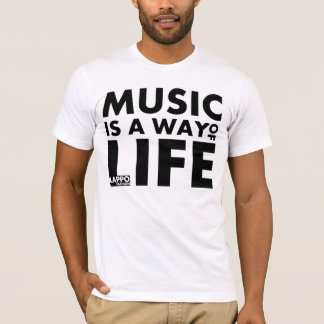 Muziek is een manier van leven t-shirt