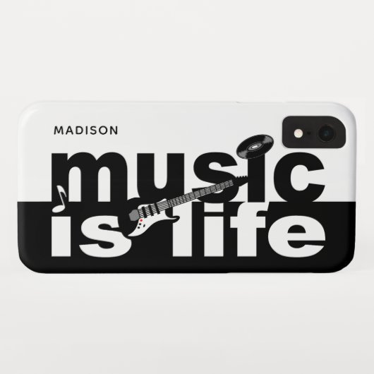 Muziek is een persoonlijke telefooncel Case-Mate iPhone case (Achterkant (horizontaal))