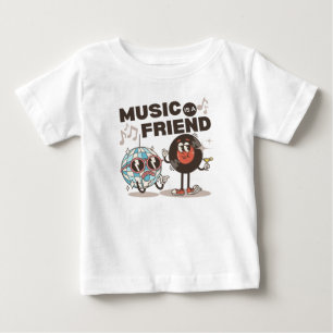 Muziek is een vriend baby T-shirt