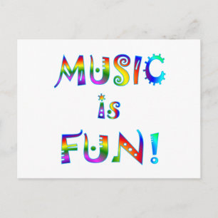 Muziek is flauw briefkaart