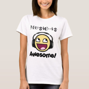 Muziek is Geweldige vrouwenlicht) T-shirt