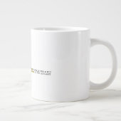 Muziek is het antwoord, drum Inspirerend quote Extra Grote Beker (Rechts)