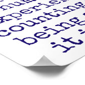 Muziek is het genoegen - Music Quote Poster (Hoek)