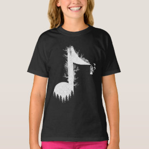 Muziek is het leven met Song of natuur T-shirt