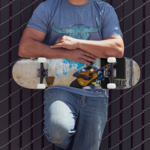Muziek is het medicijn van de geest skateboard
