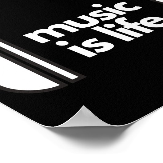 Muziek is het Poster Life (Hoek)