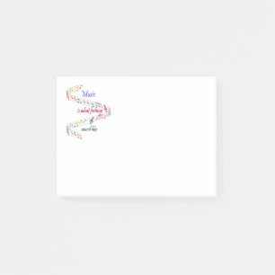 Muziek is hoe Gevoelens Klinken Inspirerend Post-it® Notes