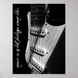 muziek is hoe gevoelens klinken poster