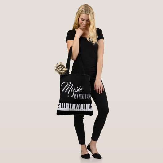 Muziek is iets moois draagtas (Op model)