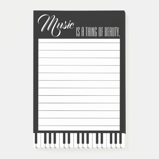 Muziek is iets moois post-it® notes (Voorkant)