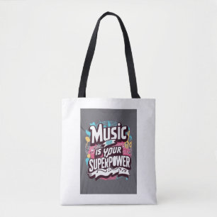 Muziek is je superkracht draagtas