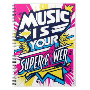 Muziek is je superkracht optie 2 notitieboek