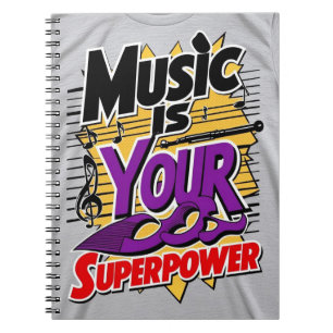 Muziek is je superkracht optie 2 notitieboek