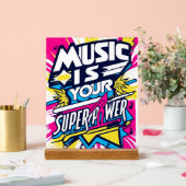 Muziek is je Superpower Acryl Bord (Huwelijk)