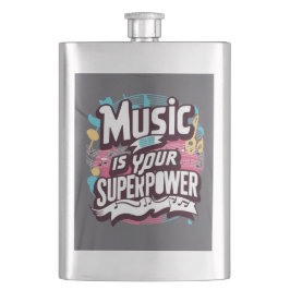 Muziek is je Superpower Flacon