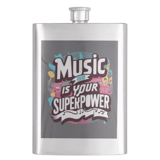 Muziek is je Superpower Flacon (Voorkant)