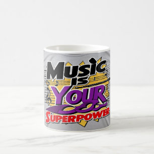 Muziek is je Superpower optie 3 Koffiemok