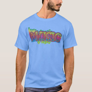 Muziek is kleurvrienden t-shirt