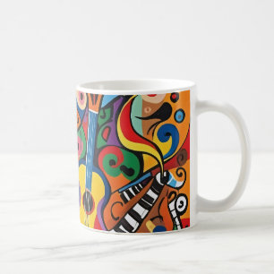 Muziek is kunst koffiemok