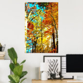 Muziek is kunstregenbogen poster (Thuiskantoor)