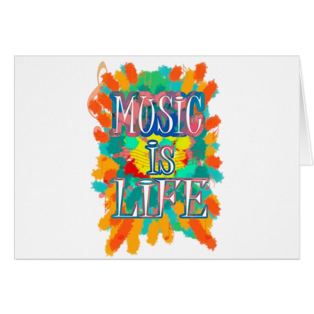 Muziek is leven (Voorkant Horizontaal)