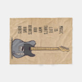 Muziek is leven fleece deken (Voorkant (Horizontaal))
