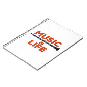 Muziek is leven notitieboek (Linkerzijde)