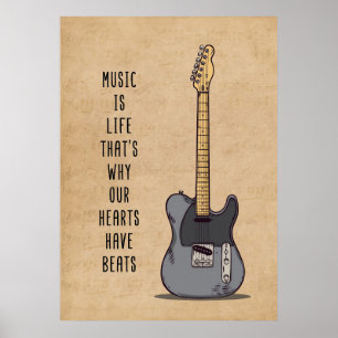 Muziek is leven poster