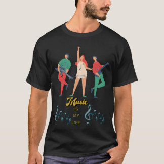 Muziek Is Leven retro T-shirt