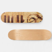 Muziek is leven skateboard (Horizontaal)