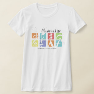 Muziek is leven t-shirt