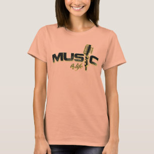 Muziek is leven t-shirt