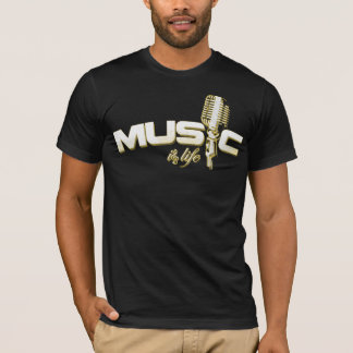 Muziek is leven t-shirt