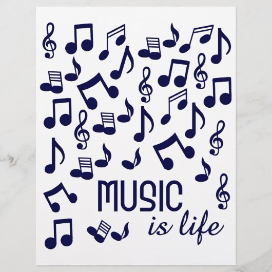Muziek is levensflyer flyer (Voorkant)
