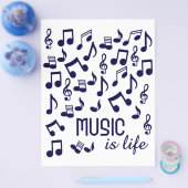 Muziek is levensflyer flyer (Enkel)