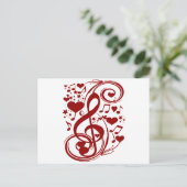 Muziek is liefde_ briefkaart (Staand voorkant)