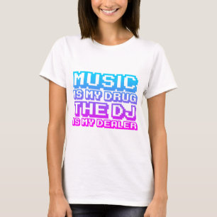 Muziek is mijn geneesmiddel - DJ Djing Disk Jockey T-shirt