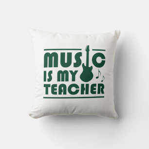 Muziek is mijn leraar kussen