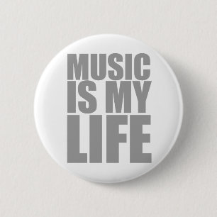 Muziek is mijn leven - Emo Alternative Grunge Rock Ronde Button 5,7 Cm