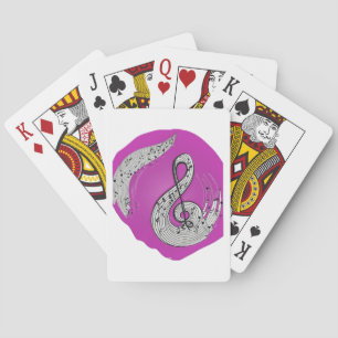 Muziek is mijn leven pokerkaarten