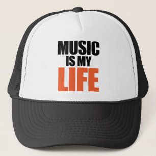 Muziek is mijn leven trucker pet