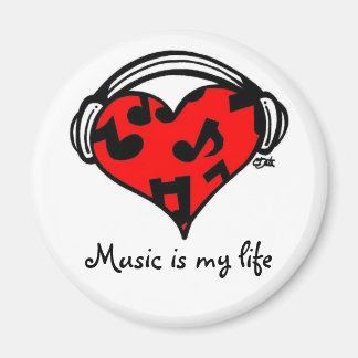 Muziek is mijn levensmagneet magneet