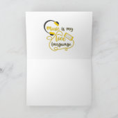 Muziek is mijn liefdestaal romantische zin programma (Binnen)