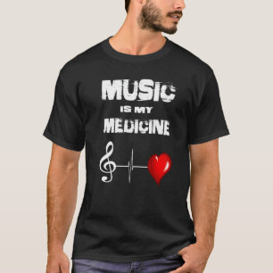 Muziek is mijn medicijnmuziek t-shirt