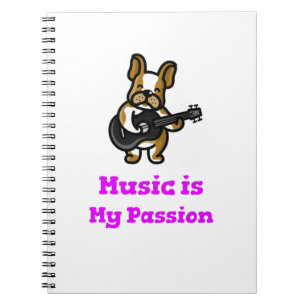 Muziek is mijn passie notitieboek