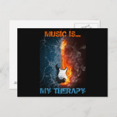 MUZIEK IS MIJN THERAPIE BRIEFKAART (Voorkant / Achterkant)