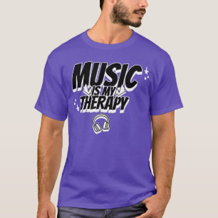 Muziek Is Mijn Therapie Muziek Musici Hoofdtelefoo T-shirt
