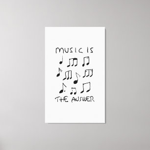 Muziek is mijn Therapy Drawing Print Poster